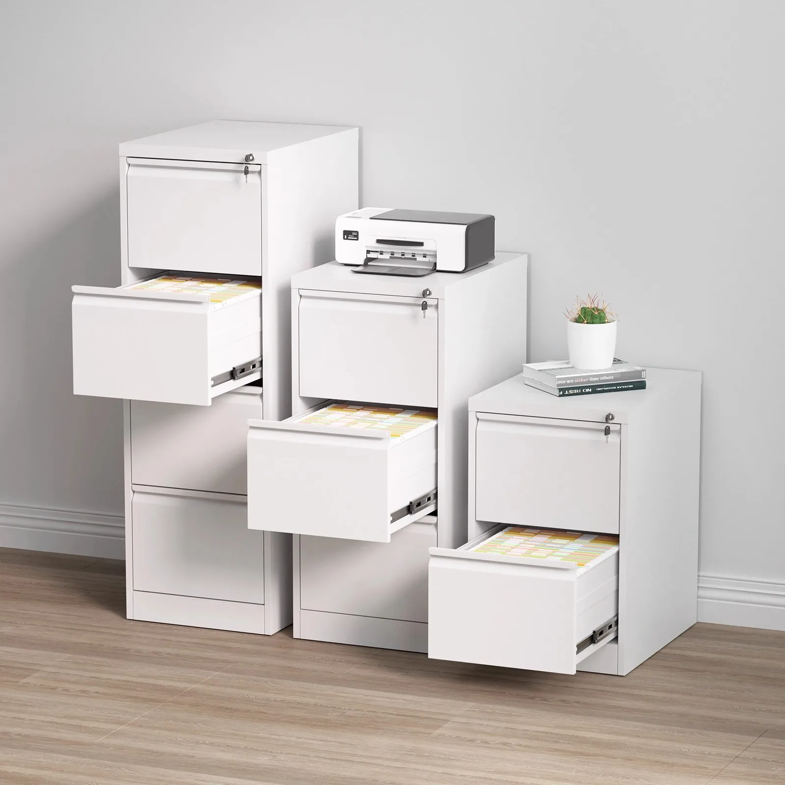 Office tin card box file with lock contract storage cabinet case information A4FC fast hanging fishing drawer file cabinet