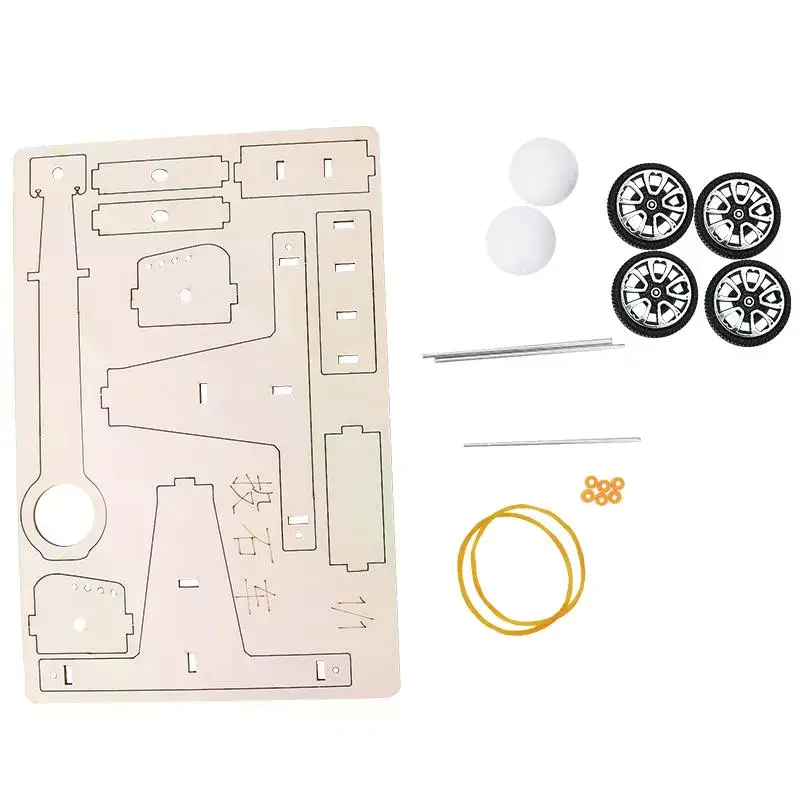 1 مجموعة مجموعة تجربة العلوم والتعليم نموذج اللعب علوم الفيزياء وسائل تعليمية للأطفال هدية DIY لعبة المنجنيق #4