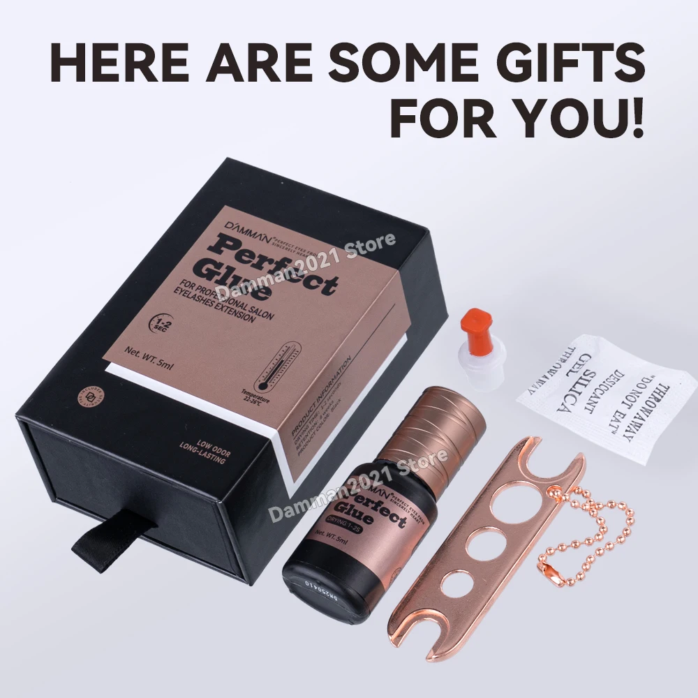 Damman まつげ接着剤プロフェッショナルまつげエクステンション用まつげ接着剤速乾性まつげエクステンション接着剤 Flase まつげ用品