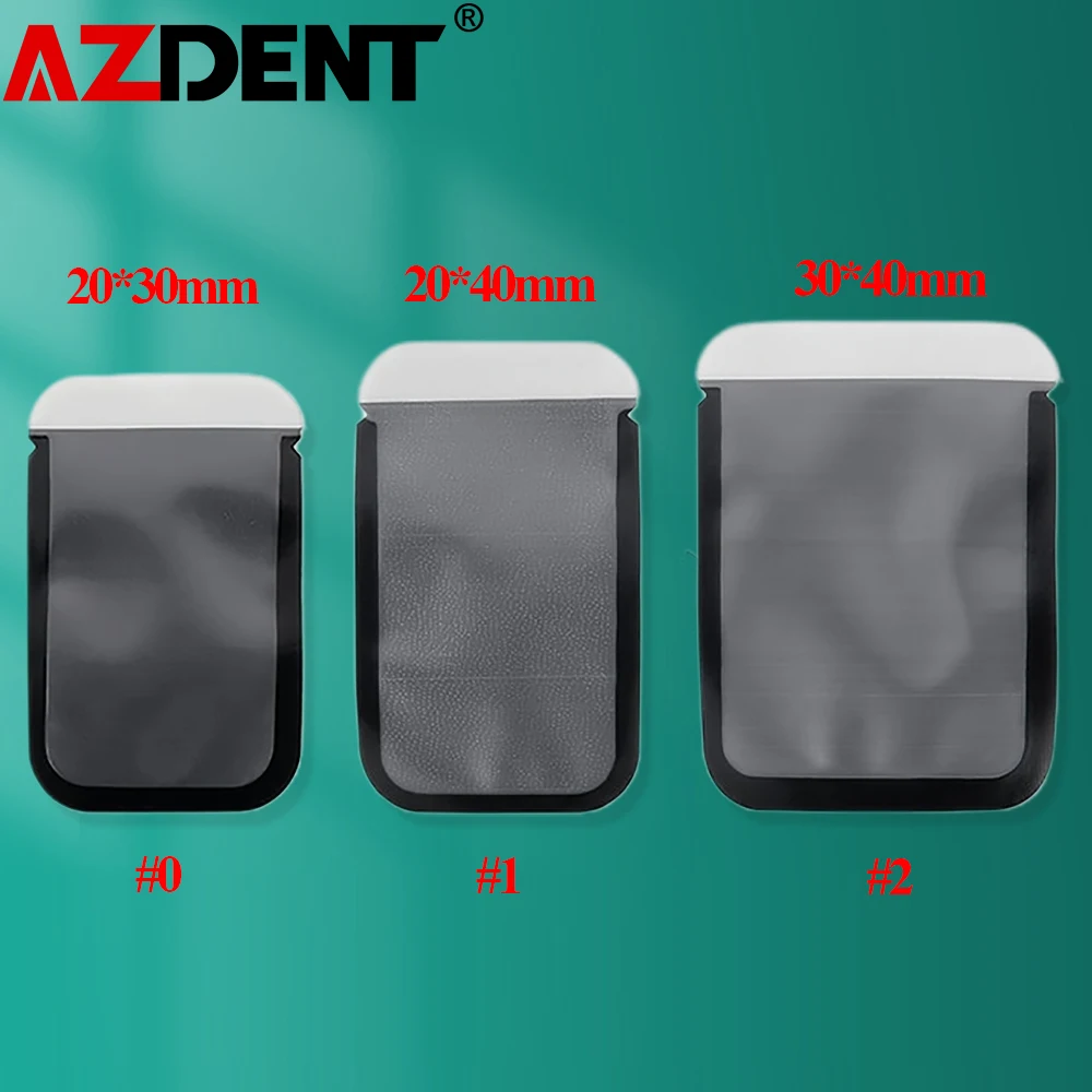 300Pcs/Box Azdent Disposable Dental X Ray Film Barrier Envelopes Clinic Phosphor Plate Protective Pouch Cover Bag Size #0 #1 #2