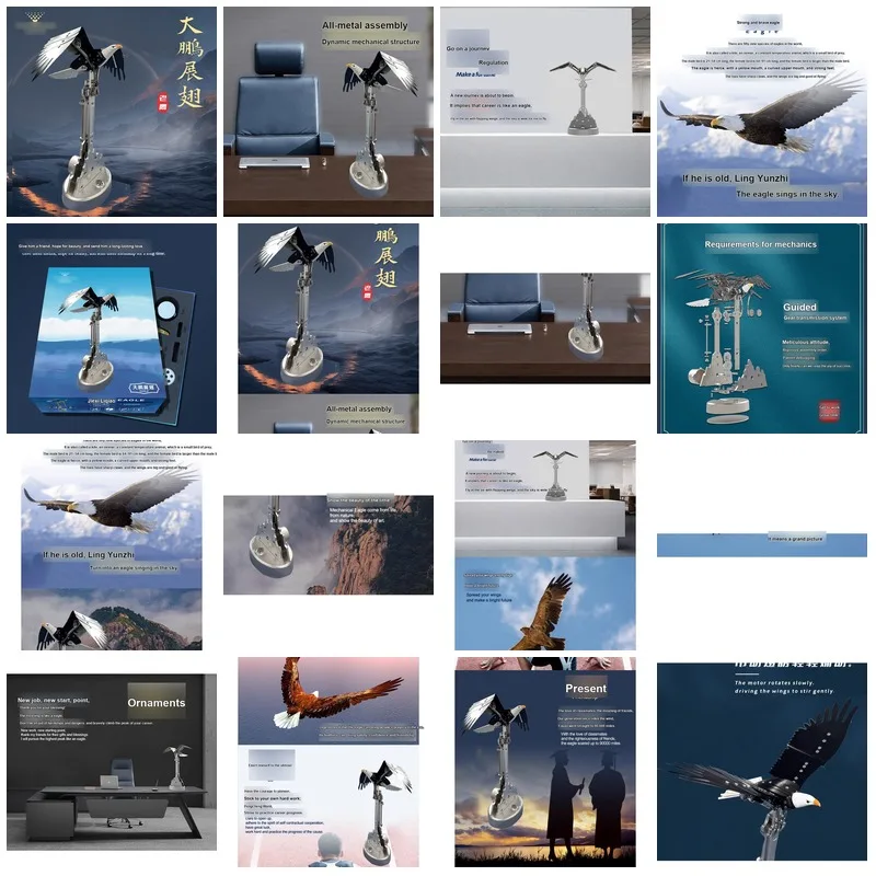 3D DIY Mechanical Eagle Metal Assembly Model Kit Mechanical Educational Collectible DM337