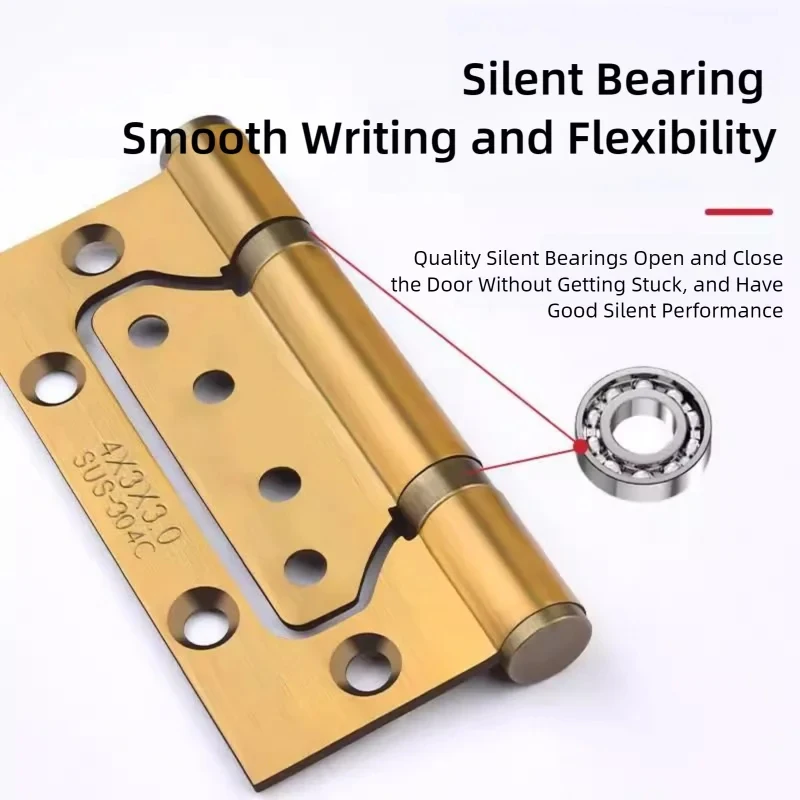Mother-Child Door & Window Hinges with Embedded Design - Slotless, Left-Right Universal
