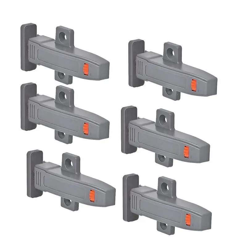 AA05 Self-Closing Push To Open Cabinet Hardware Push To Open Door Latch Duty Push Latches For Door Push Release 6 Pack