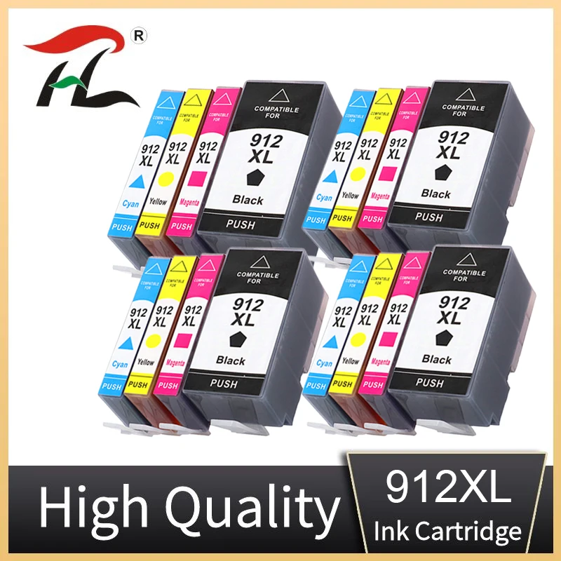 Cartucho para impresora hp 912XL 912, para hp OfficeJet 8010, 8012, 8013, 8014, 8015, 8017, 8018, 8020, 8022, 8023, 8024, 8025, 8026, 8028, 8035