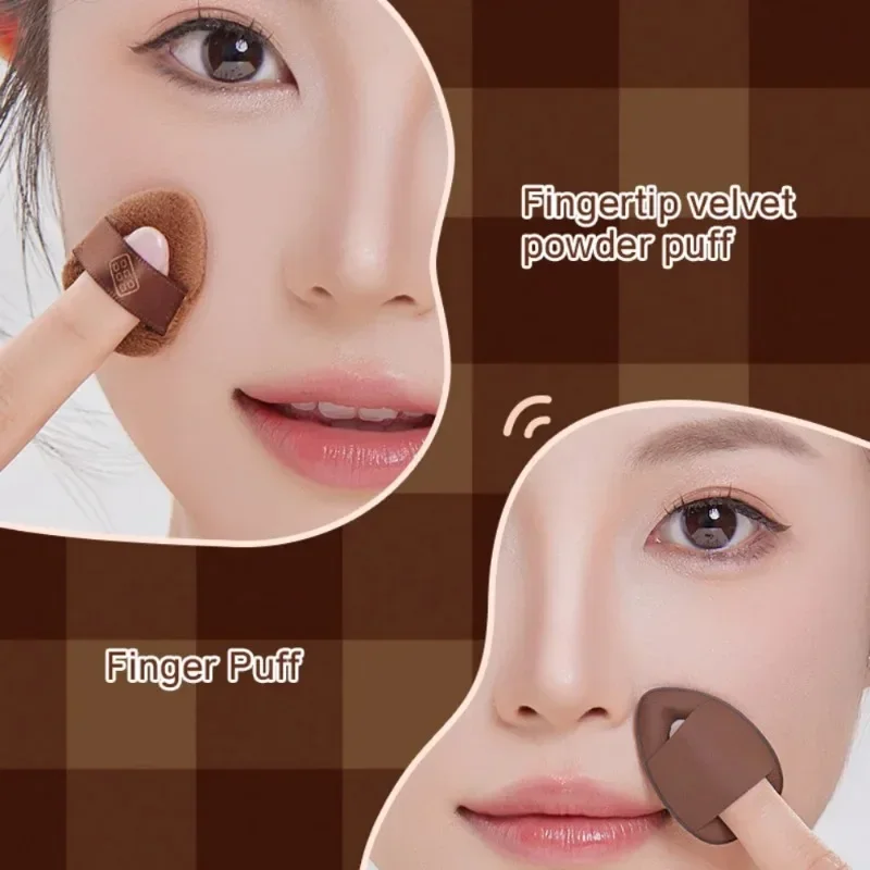 6 PCS Chocolate Makeup Sponge Set Cosmetics Puffs Powder Puff Set Soft Wet And Dry Air Cushion Puff Beauty Makeup Tools