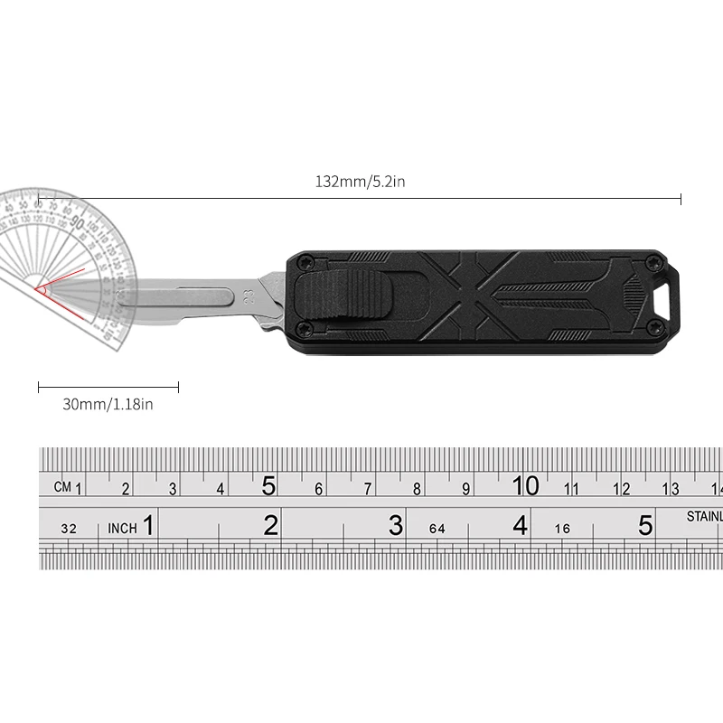 Utility Knife Retractable Box Cutters High Carbon Steel Blades Auto Lock, Perfect for Office and Home Use