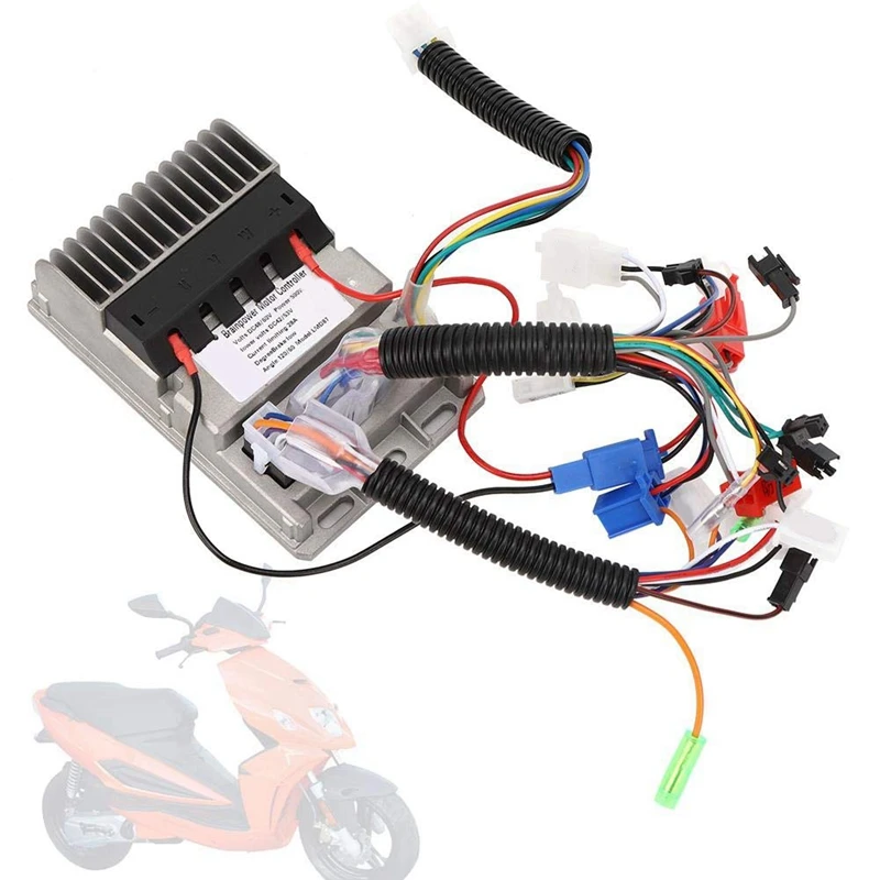 

500W Electric Motorcycle Brushless Controller Electric Vehicle Bike Bicycle 3 Modes Sine Waves Speed Controller