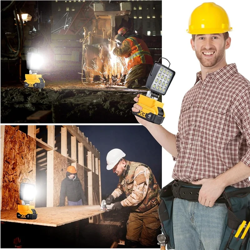 

T99C-LED Work Light For 20V Battery, Cordless 20V Max 48W Battery Light With Low Voltage Protection USB And Type C