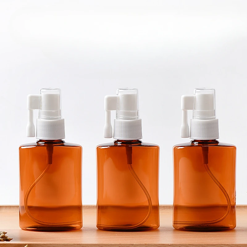 60ml Plastic Nasal Spray Bottle Refillable Rotation Mist Spray Bottles Oral Cavity & Nose Washing Sprayer Containers