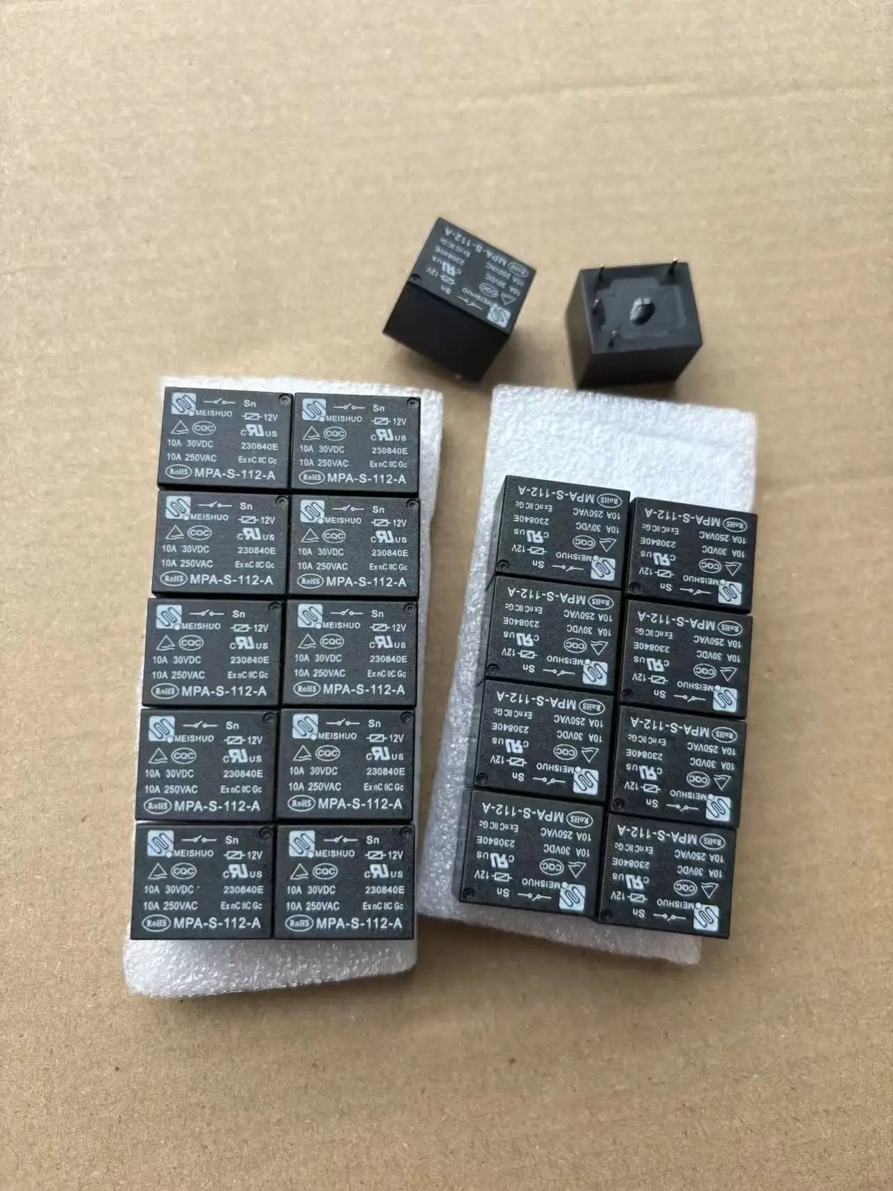 10pcs/lot Original New Relay MPA-S-112-A, Set of Normally Open 12VDC10A