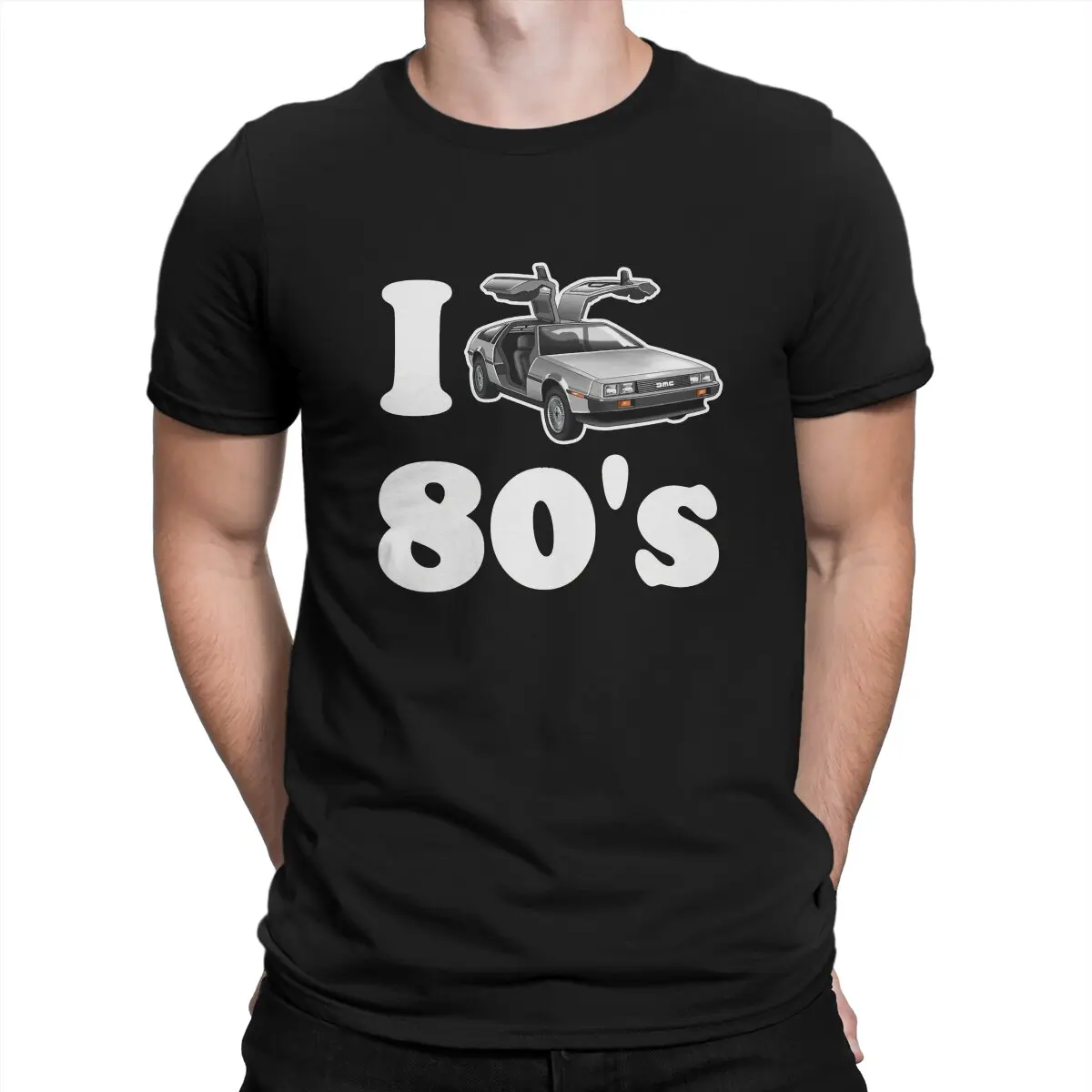 Movie Back To The Future I Love 80's T Shirt Harajuku Fashion Men's Tshirt Polyester Men Clothes