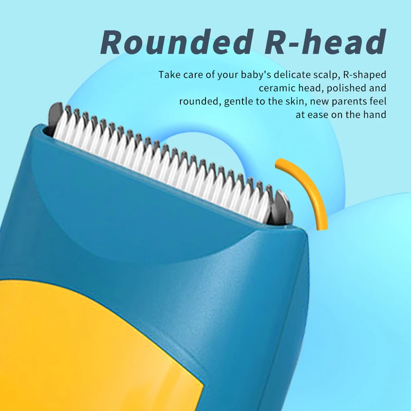 Waikil ที่ตัดผมลูกผมแบบมืออาชีพ, ที่ตัดผมแบบไร้สายชาร์จไฟได้มีที่ตัดขน USB เงียบมากกันน้ำสำหรับเด็ก