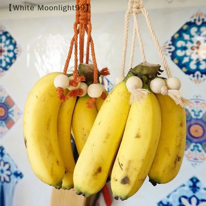 Portable Cotton Rope Banana Hanger Non-slip Hand Braided Banana Holder Durable Banana Lanyard For Banana Display