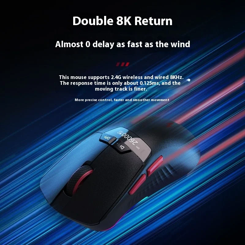 Acer dual 8k shadow knight spiel maus rgb die dritte mock prüfung kabel gebundene bluetooth drahtlose e-sport paw3395s büros piel maus