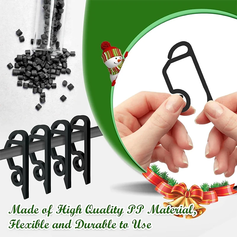 

Light String Clips Hooks Holiday Wire Clamp Outdoor Gutter Clip String Lights Holder Halloween Christmas Tree Decor