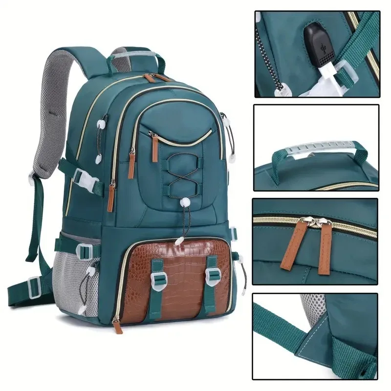 

Large Capacity Outdoor Travel Backpack,Men's Hiking Backpack with Shoe Compartment,Spacious Travel Bag ,Sports Camping Backpack