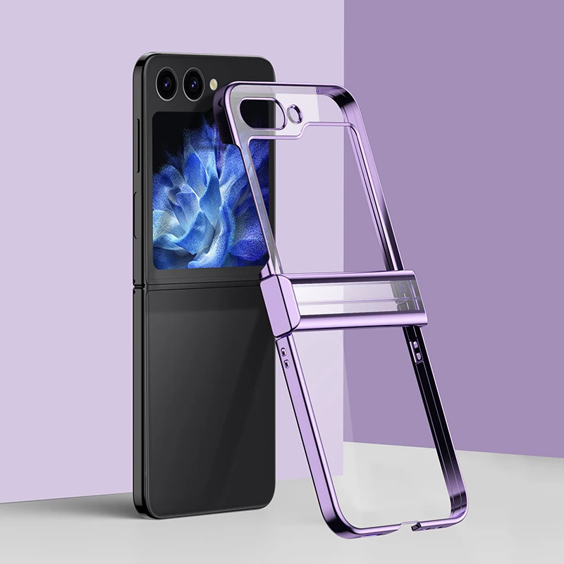 Personalized Light Slim Matte PC Hard Covers For Samsung Galaxy Z Flip 3 4 5 Fold 6 7 Case Cover Plating Transparent Shockproof - view 4
