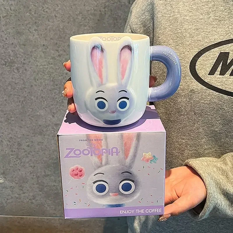 Zootopia mug Nick Wide ceramic water cup cartoon cute household milk coffee cup couple cup birthday gift creative kids toys