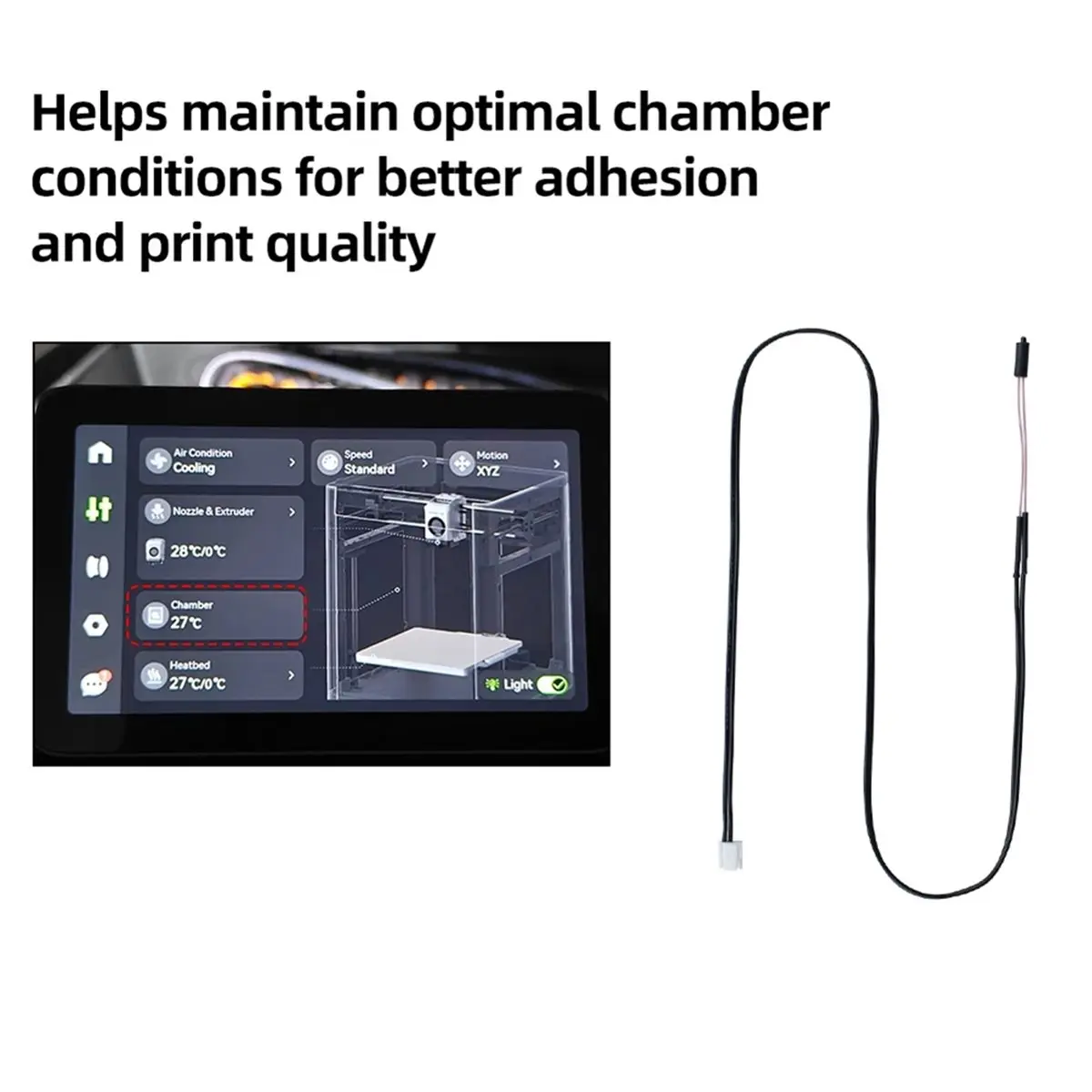 AA80 For P2S Chamber Temperature Sensor Sensor High Quality 3D Printer Parts for P2S Without Bracket