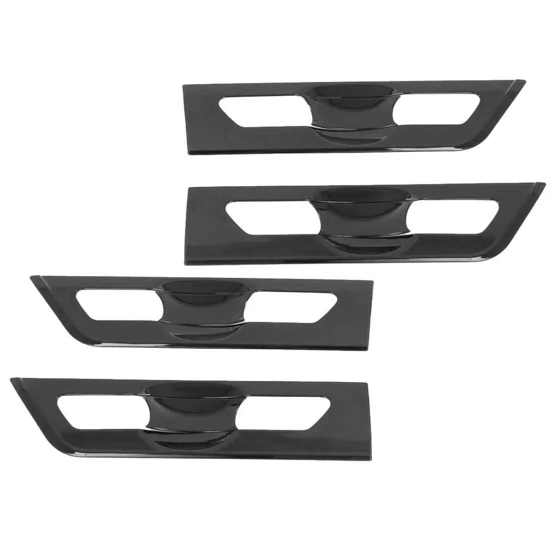 1 Set Door Handle Bowl Cover Trim Fit for Kia Carnival KA4 2022 2023 2024 Black ABS