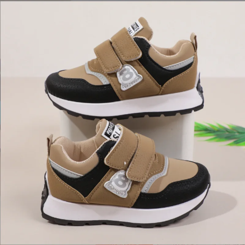 Children's 2024 Autumn New Fashion Board Shoes for Boys Girls Baby Casual Sports Shoes Khaki Blue Gray