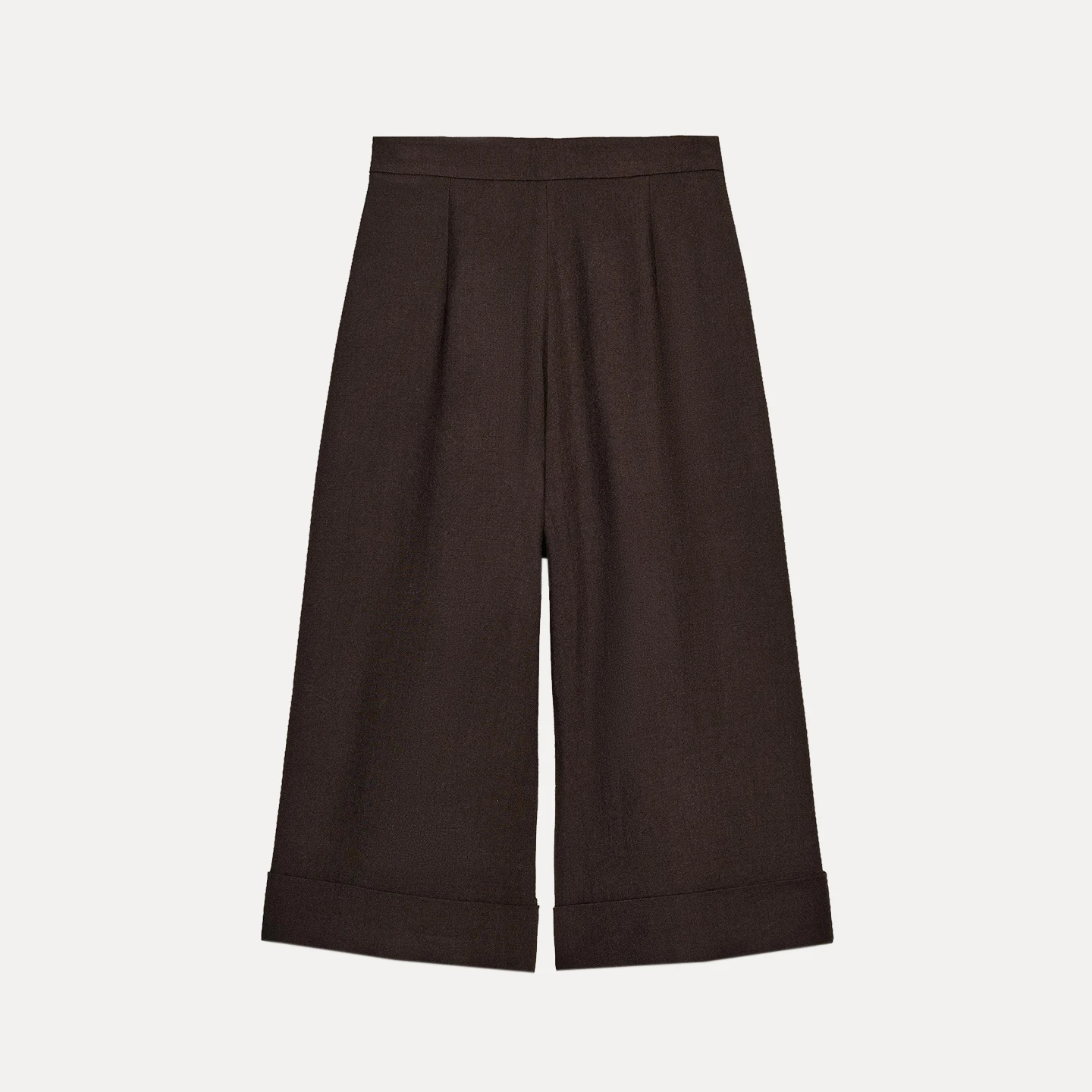 Z Faionable Mid-Length Casual orts for Women Button Decorated Versatile Sli Ladies Pants l Waist Wide Leg