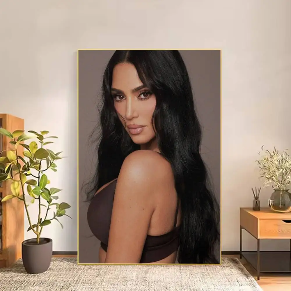 K-Kim K-Kardashian Funny Meme Poster Versatile HD Waterproof Wall Art Self-Adhesive Decor for Any Space Ideal Gift