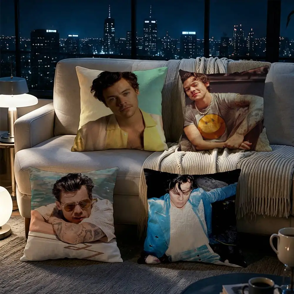 Famous Pop Singer Harry Styles  Pillow cover gift High definition digital printing,Surprise  vivid pattern Household.