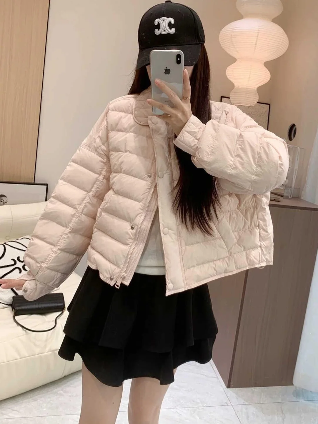 

Fashionable Casual Collared Cotton Jacket Women's Wear 2025 Winter New Korean Style Simple Versatile Long Sleeve Color