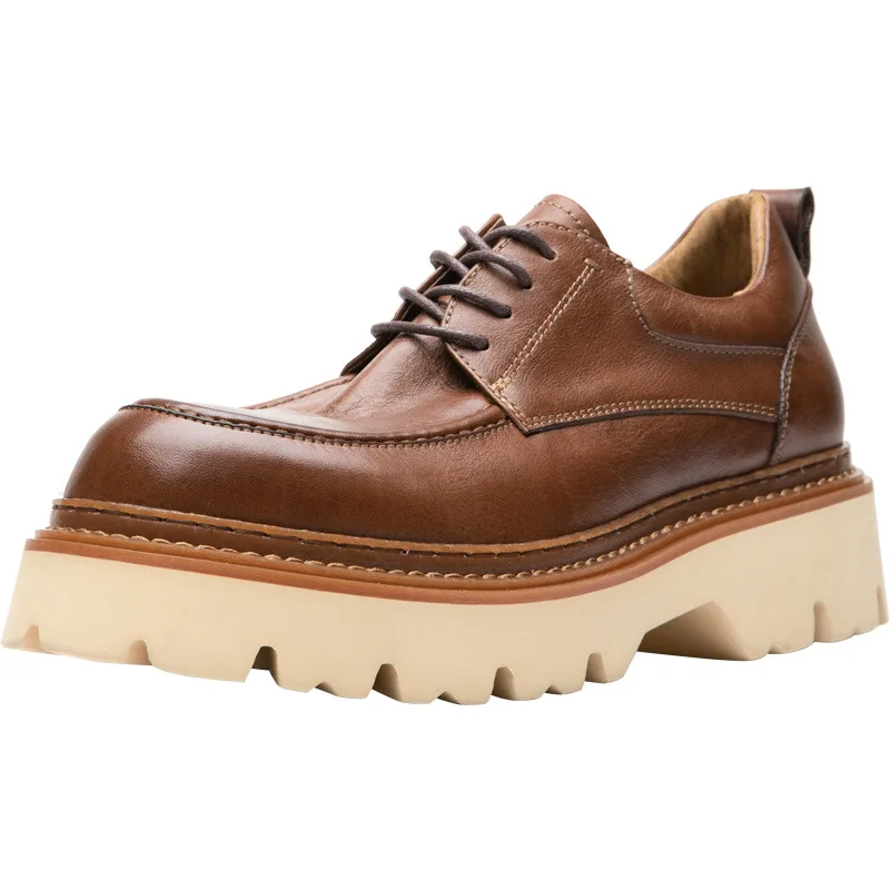 

Luxury Designer Shoes Autumn Winter Spring Winter Breathable Shoes Mens Fashion Casual Shoes British Retro Men Shoes Cowhide