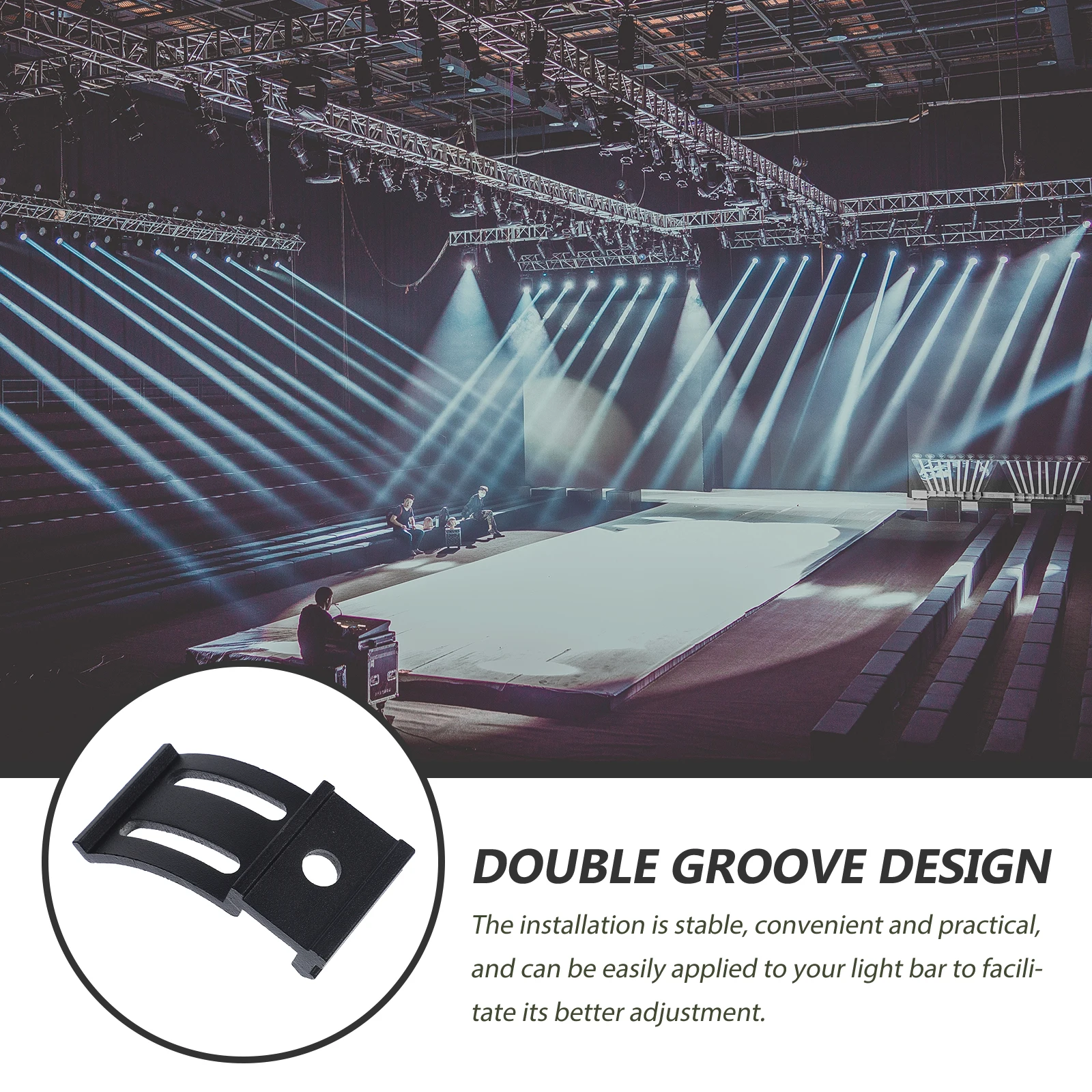 

1 Set Durable Aluminum Alloy LED Light Bar Bracket Car Mounting Accessories