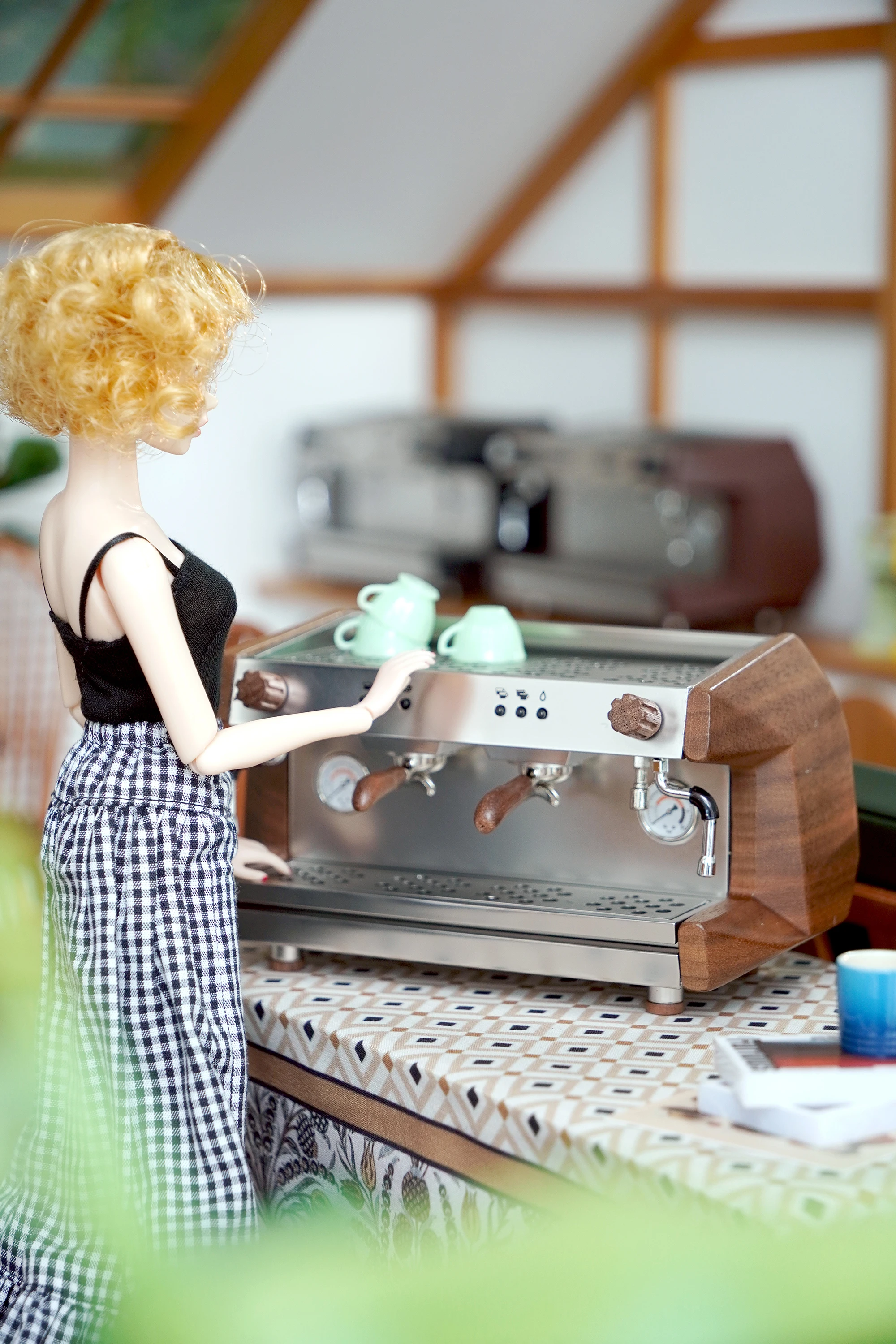 1/6 doll house model furniture accessories mini model  Commercial coffee machine