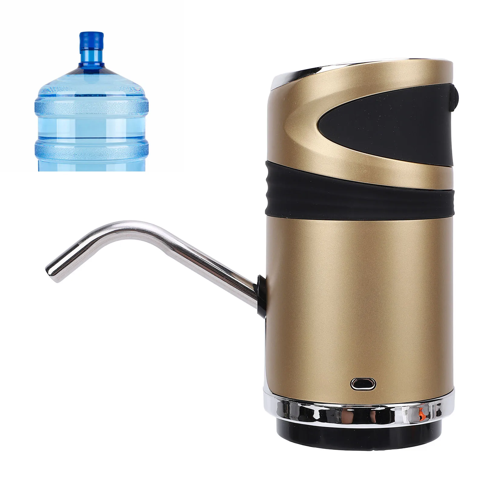 Water Bottle Pump Automatic 1200mAh Battery USB Charging with Child Lock Electric Drinking Water Dispenser for Home Dorm Office