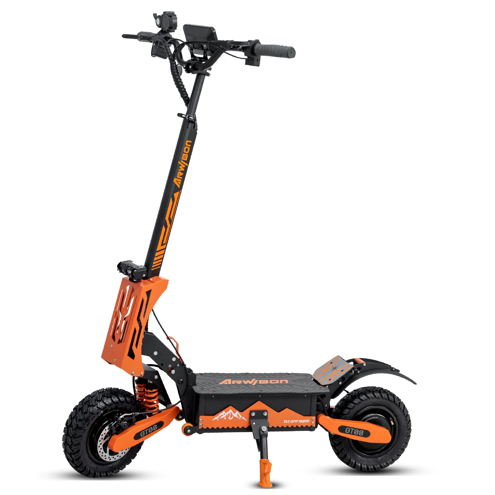 

Arwibon Manufacturer GT08 China Factory Cheap Electric Scooter 5600w Fold Scooter 2 Wheels 11 Inch Off Road Tire Adult Escooter