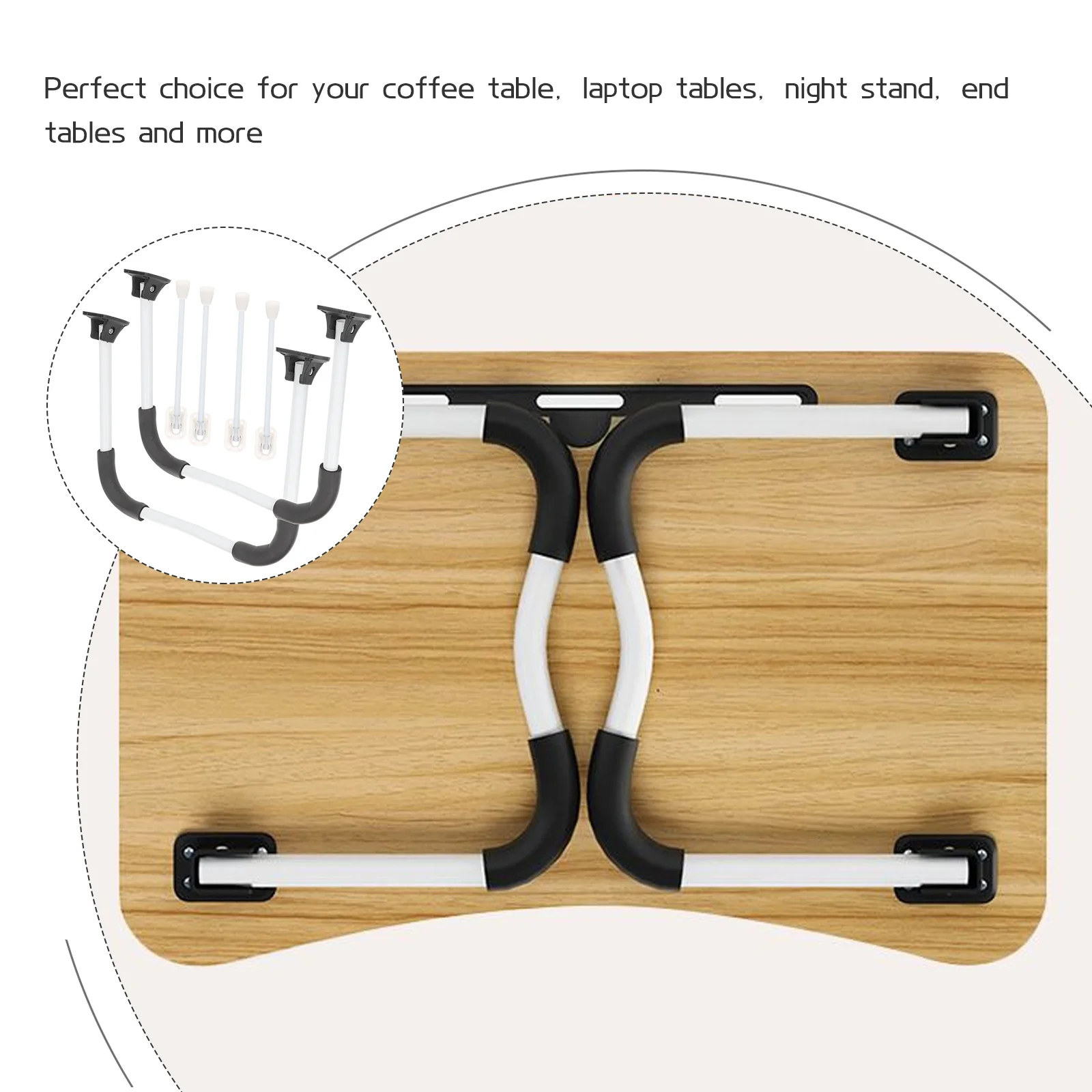 

2 set Folding Legs Set Foldable Metal Leg For Diy Furniture Durable Replacement Legs Coffee Table Laptop Desk Small Side Table