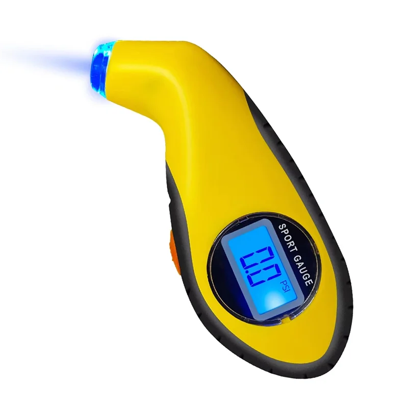 FSTE-Bicycle High Precision Tpressure Gauge Digital LCD Backlight Car Bike Motorcycle Mini Air Pressure Monitor Anti Leakage