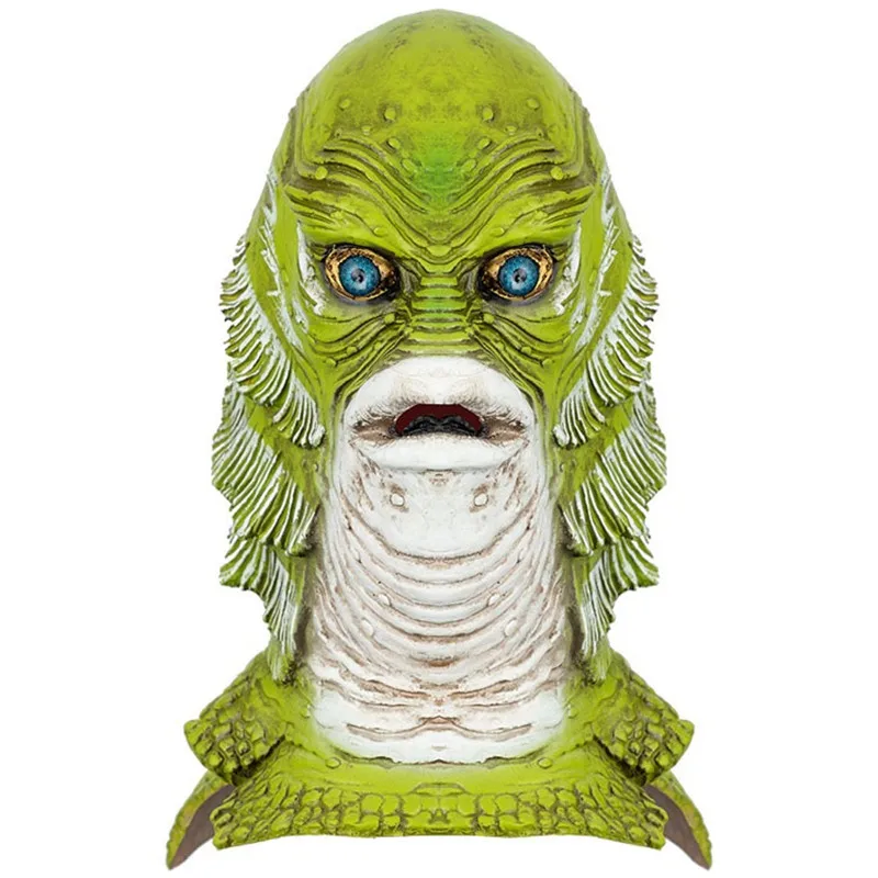 

Monster Fish Creature Mask Halloween Dress Up Latex Novelty Costume Rubber Full Head Masks