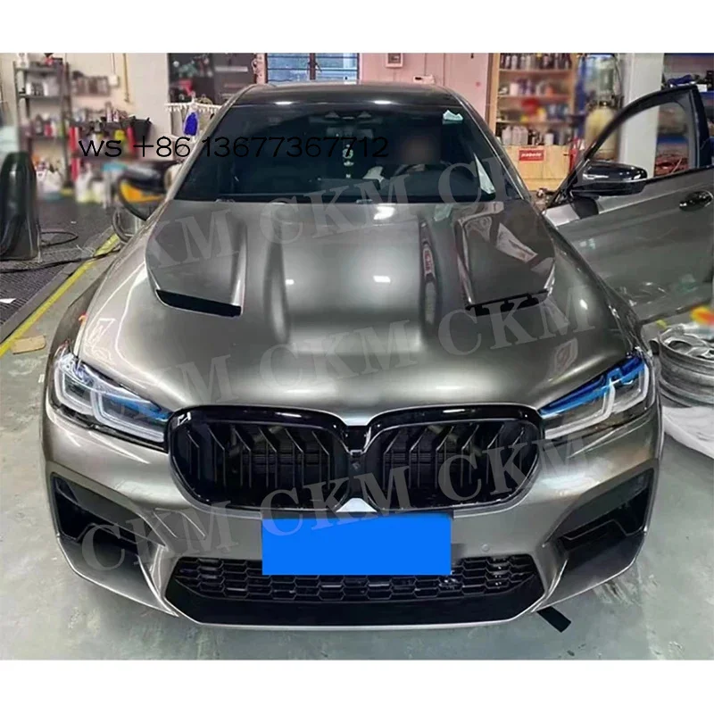 

Carbon Fiber Car Front Bumper Engine Hood Bonnets Body Kits Guard 5 Series F90 M5 2018+ Accessories