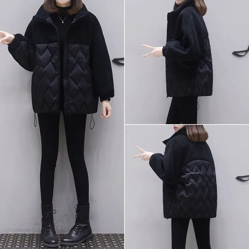 2024 Winter Jacket Casual Stylish Outerwear Women New Parka Coat Down Cotton Jackets Female   Padded  T241