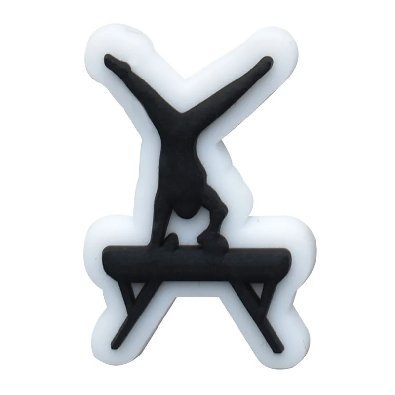 

Hot Sale gymnastics Shoe Charms for Crocs Pin Accessories Charms Decorations Sandals Shoe Women Favor Gifts Boy Girl party