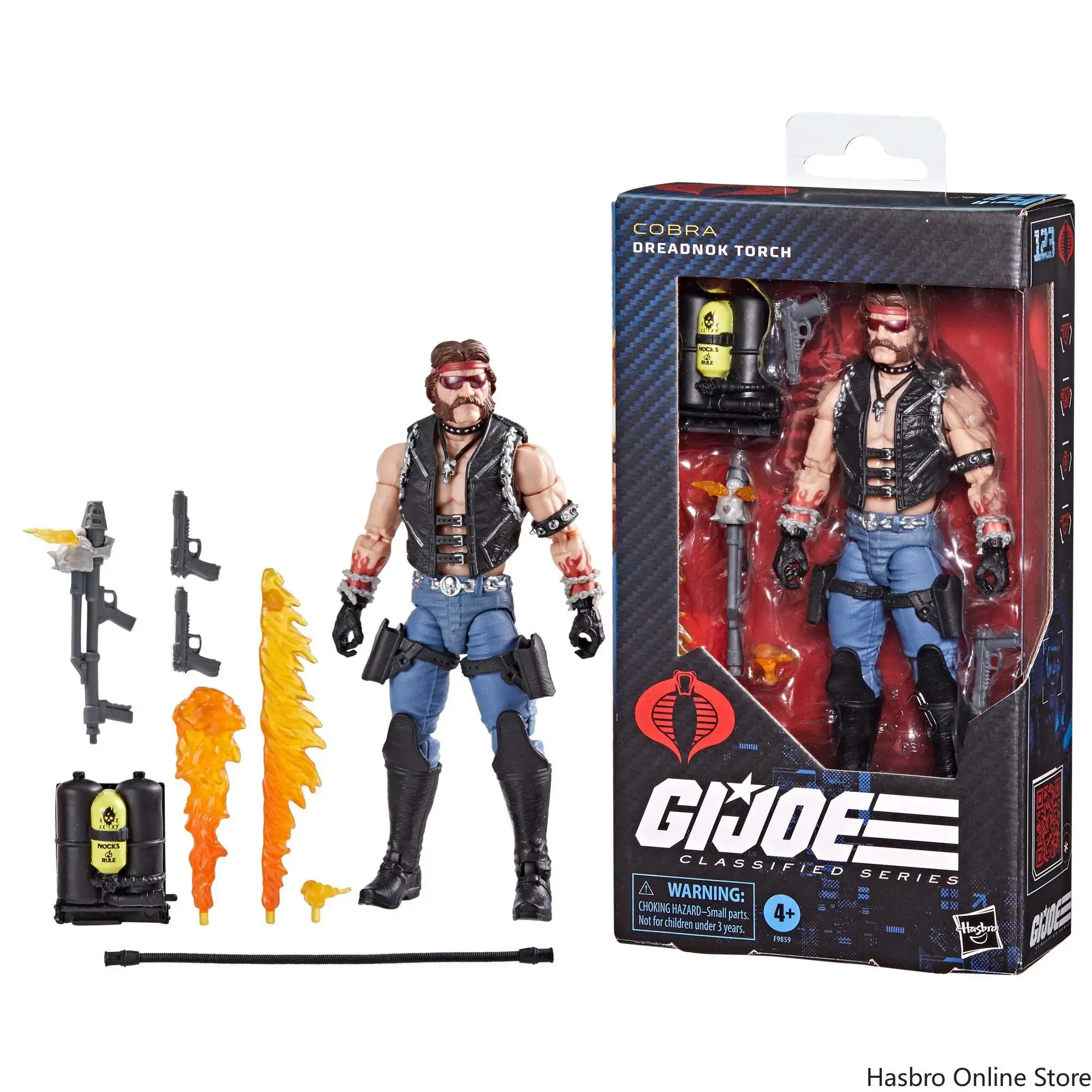 

Hasbro G.I. Joe Classified Series #123, Dreadnok Torch Collectible 6-Inch Action Figure Toy F9859