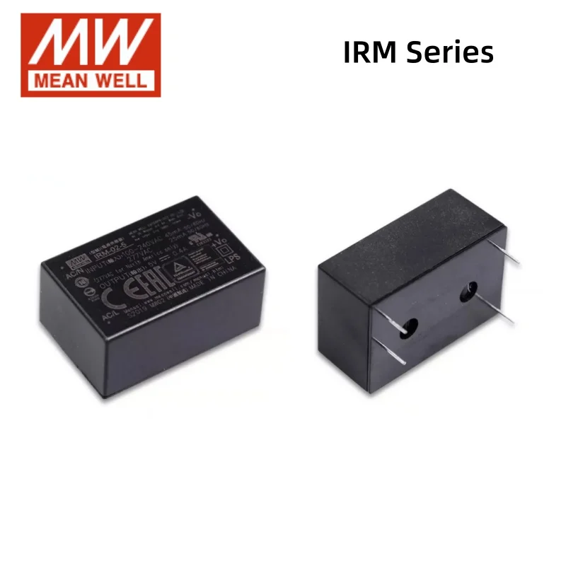 

MEAN WELL IRM 5W 10W15W 20W Modular Solderable Power Supply AC to DC 3.3V 5V 9V 12V 15V 24V Single Output Switching Power Supply