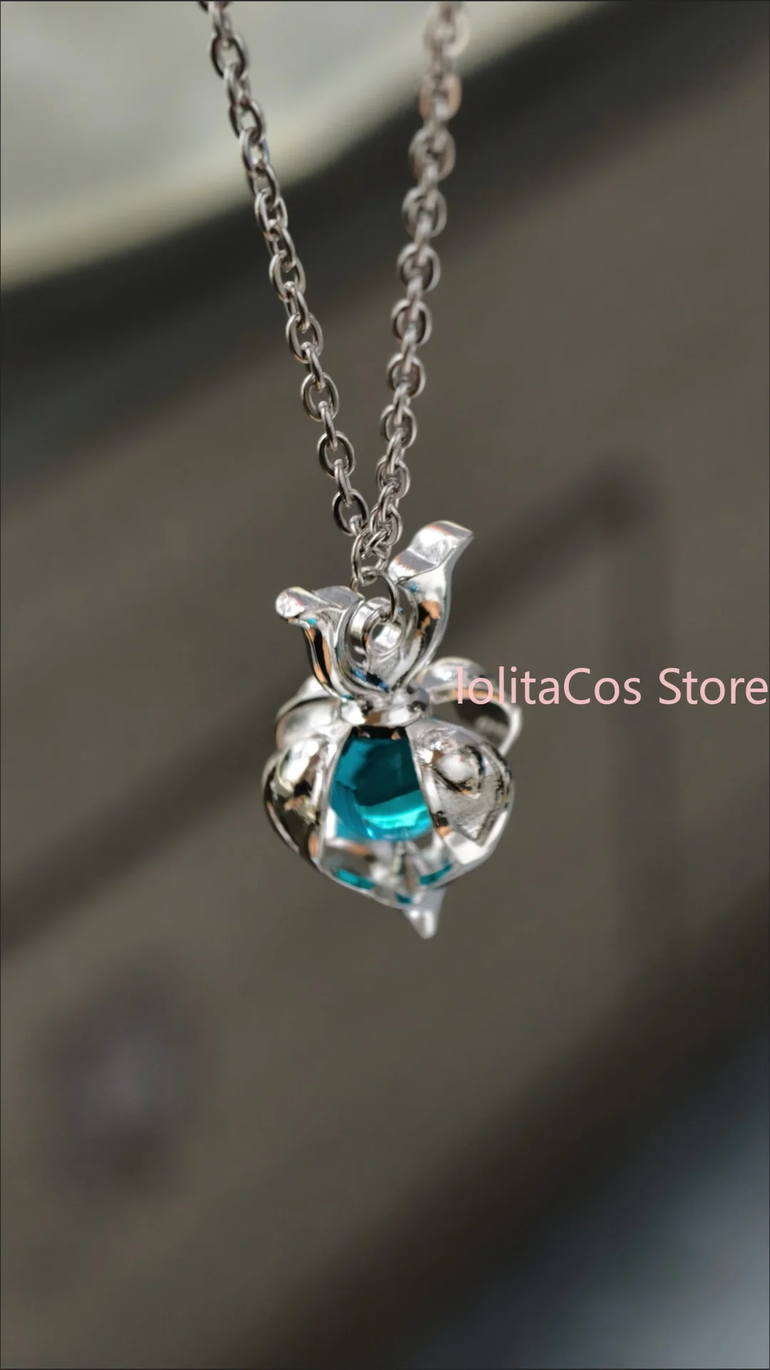 Genshin Impact Wanderer Metal Necklace Pendant Cosplay Prop Role Play Accessory Fashion Hanging Chain Gift Birthday Jewelry view 5