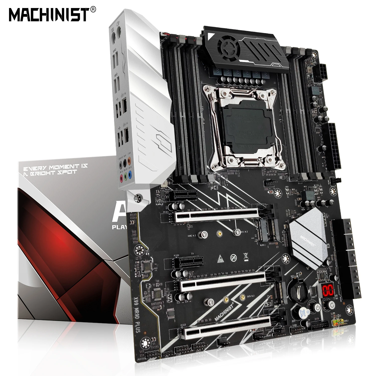 Imagem -05 - Plus Placa-mãe Combo Lga 20113 e5 2696 Kit v4 Processador Cpu Xeon Ddr4 128g Memória 2400mhz Usb 3.0 Nvme M.2 Machinist-x99 Mr9d