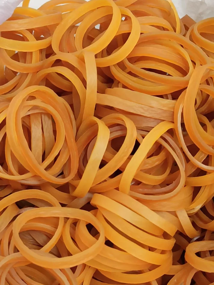 Diameter 3cm Small Wide Brown Elastic Rubber Band For Packing Packaging