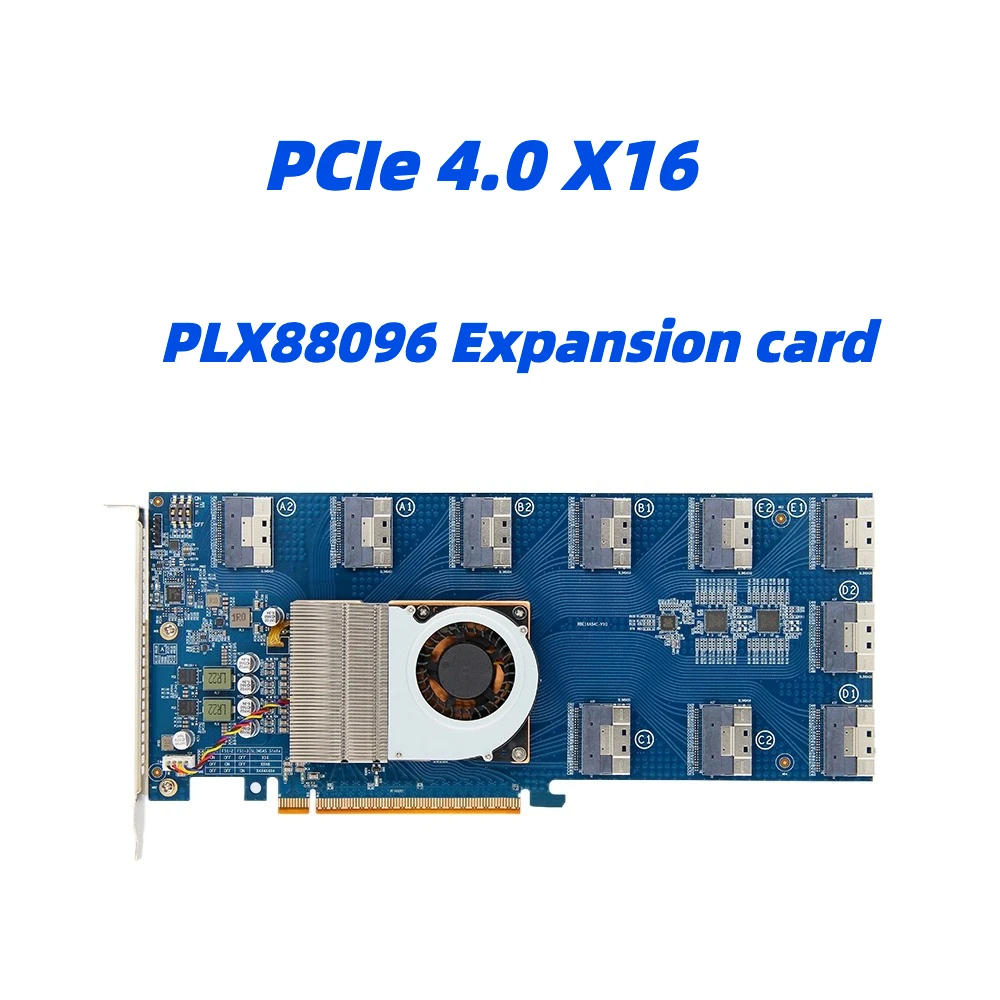

Плата расширения PLX88096/PCIe 4.0/бесплатное разделение/X16/SFF8654