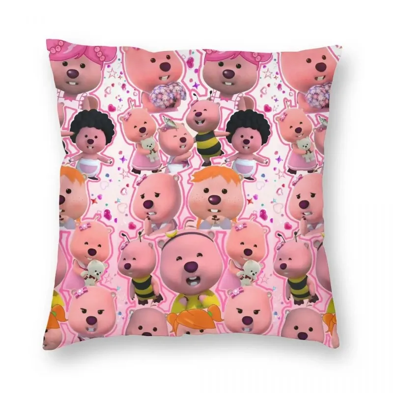 Милая наволочка в виде мультяшного бобра, наволочка с принтом, милые украшения, стул, оптовая продажа, 45x45 см Милая наволочка в виде мультяшного бобра, наволочка с принтом, милые украшения, стул, оптовая продажа, 45x45 см