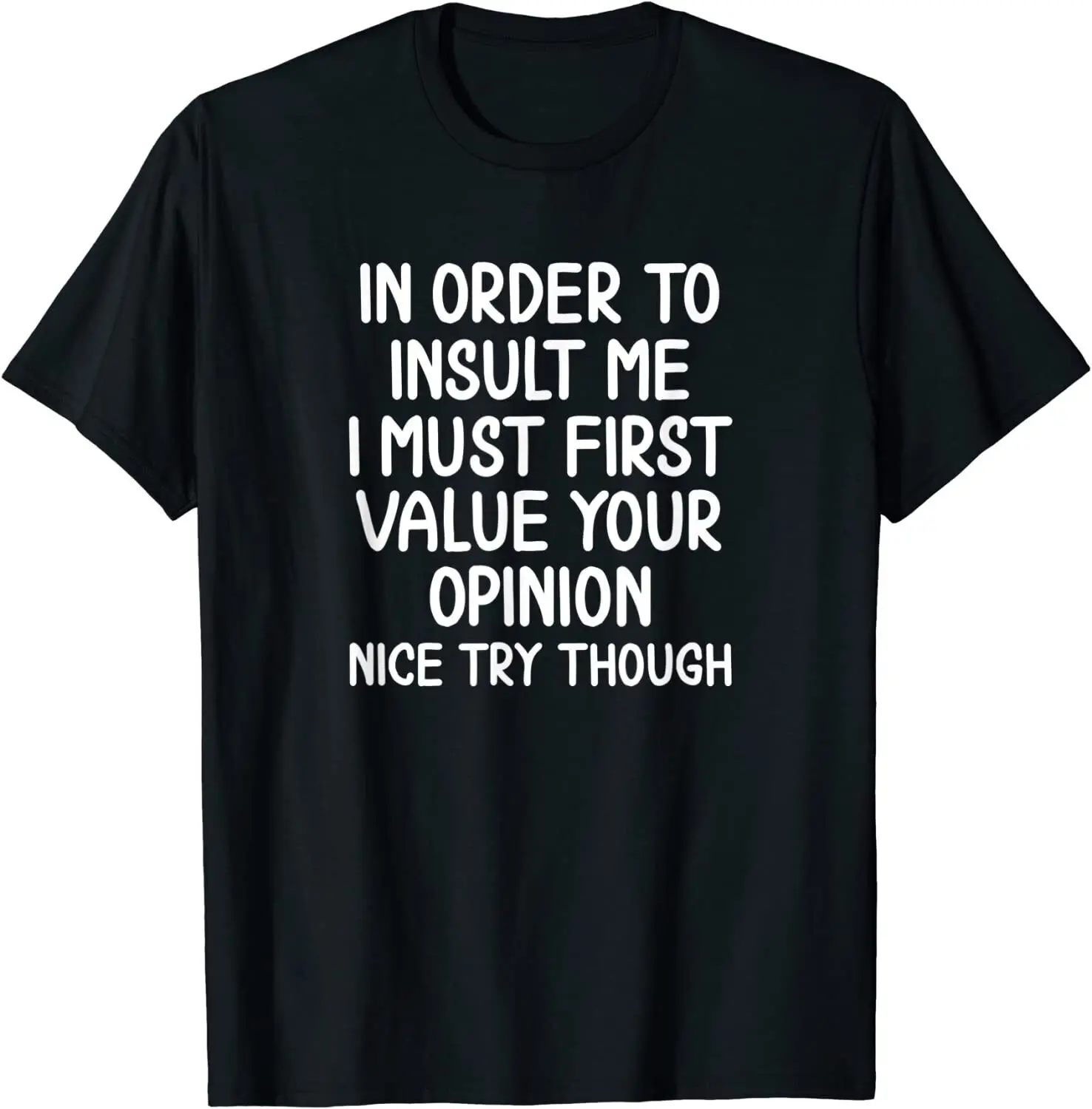 NEW Limited Funny In Order To Insult M Joke Sarcastic T shirt USA S XXL