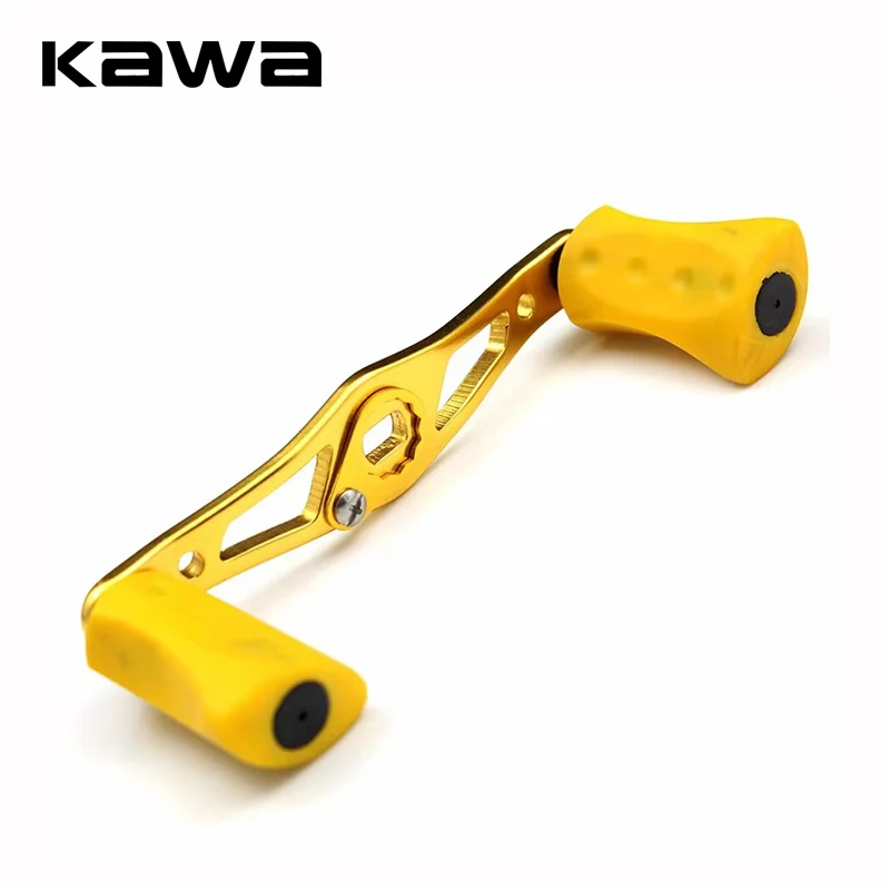 

kawa Fishing Reel Handle Alloy Handle With Rubber Knob For Bait Casting 100mm Length Accessmbly Hole 8x5mm DIY Fishing Accessory