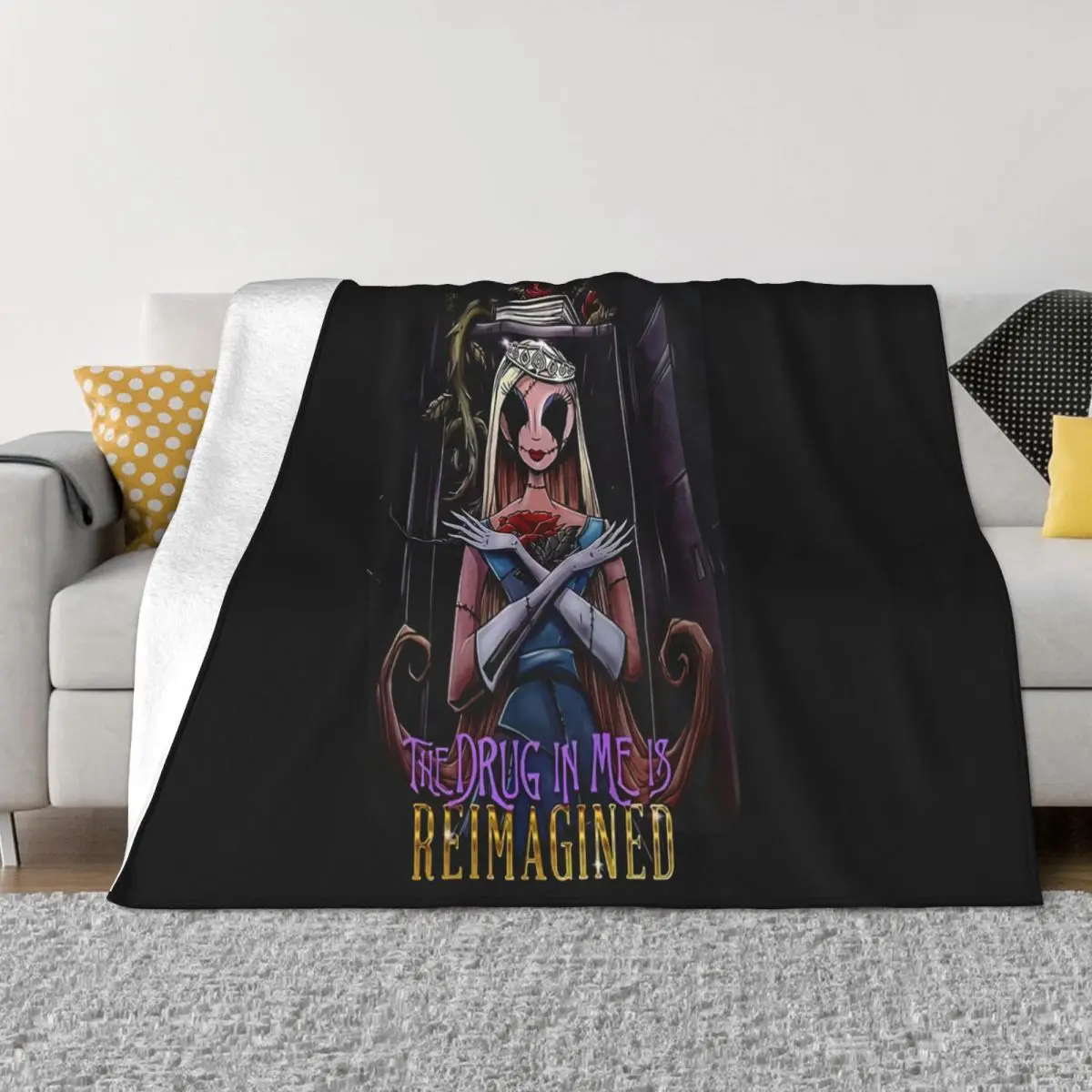 Falling In Reverse The Drug In Me Is Reimagined 2020 New Girl Stylish Promotion Science Low Price Throw Blanket